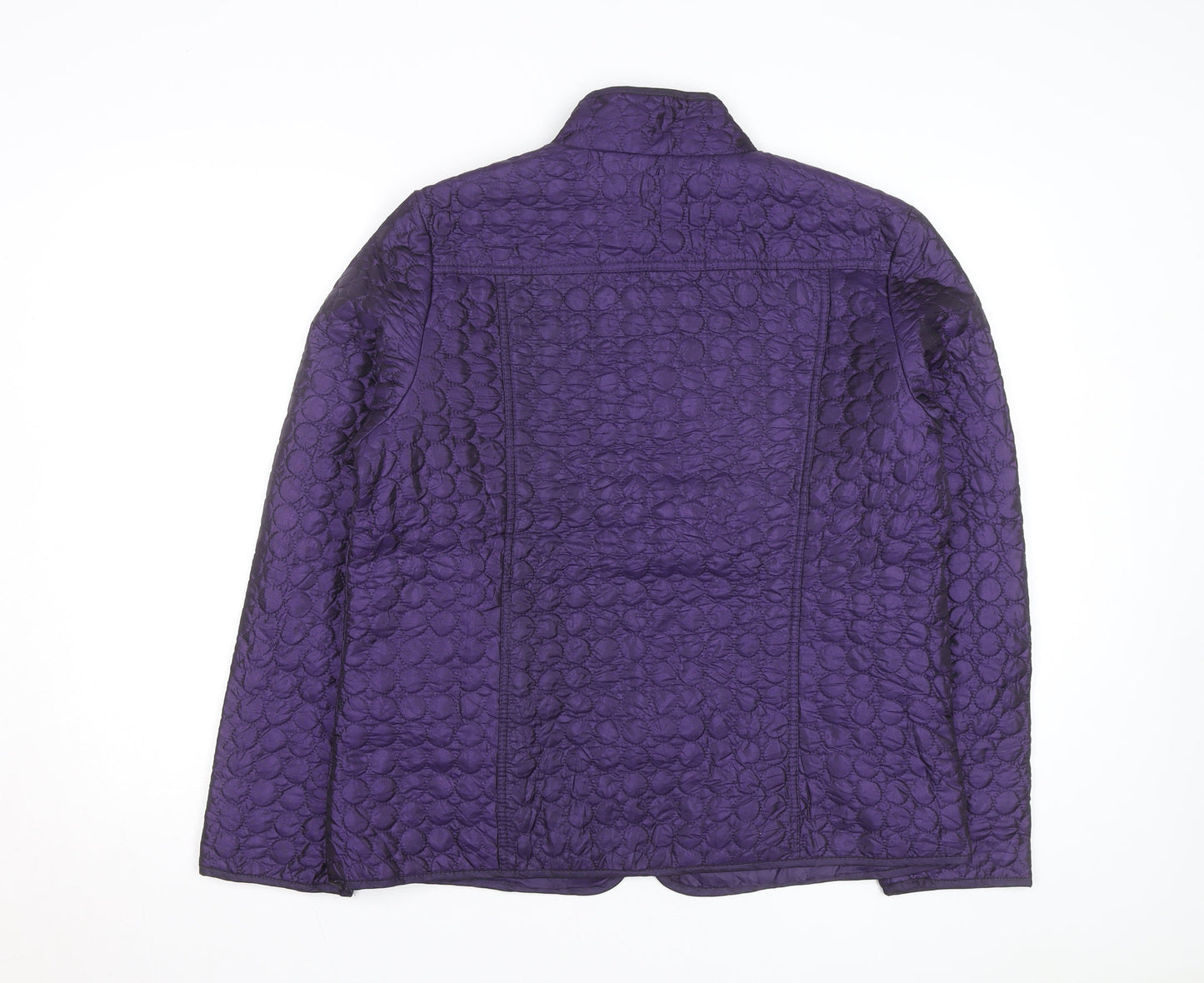 Great Northwest Indigo Women's Purple Quilted Full Zip Jacket L