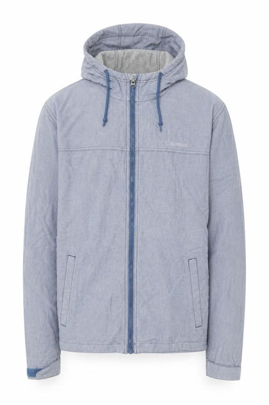 Columbia Men's Blue Full Zip Lightweight Hoodie Size S