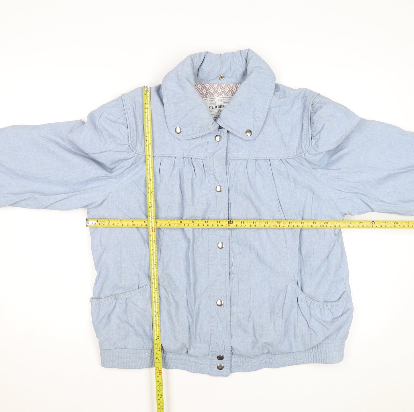 Current Seen Men's Blue Cotton L Casual Basic Jacket