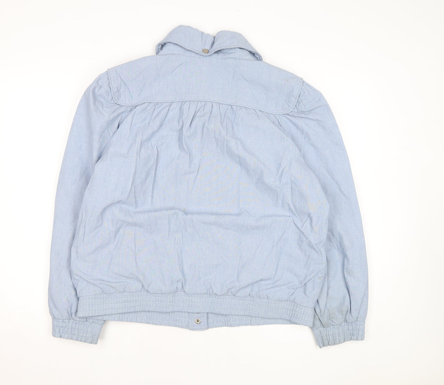 Current Seen Men's Blue Cotton L Casual Basic Jacket