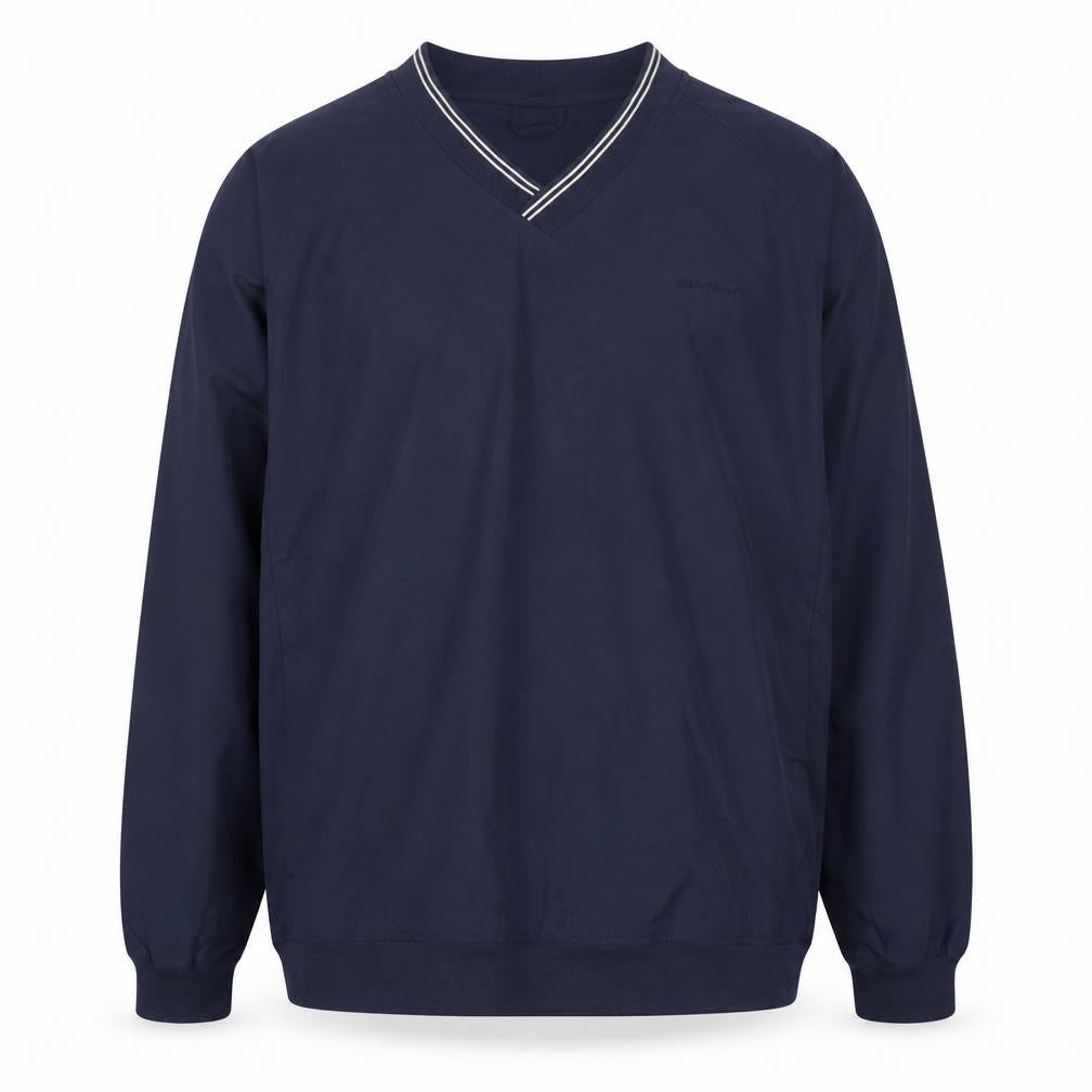 Eddie Bauer Men's Blue V-Neck Pullover Sweatshirt Size L Tall