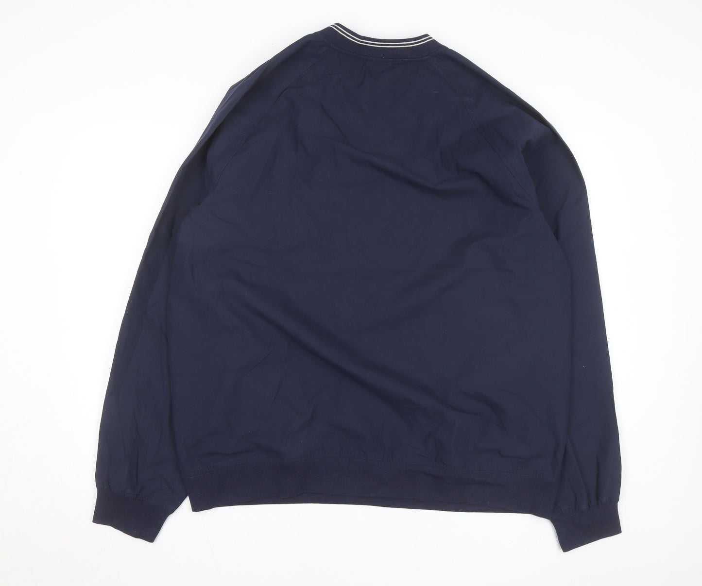 Eddie Bauer Men's Blue V-Neck Pullover Sweatshirt Size L Tall