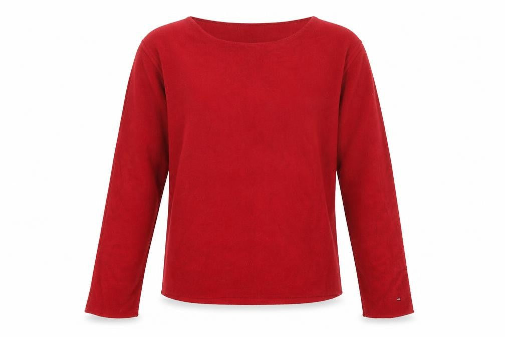 Tommy Hilfiger Men's Red Fleece Pullover Jumper M