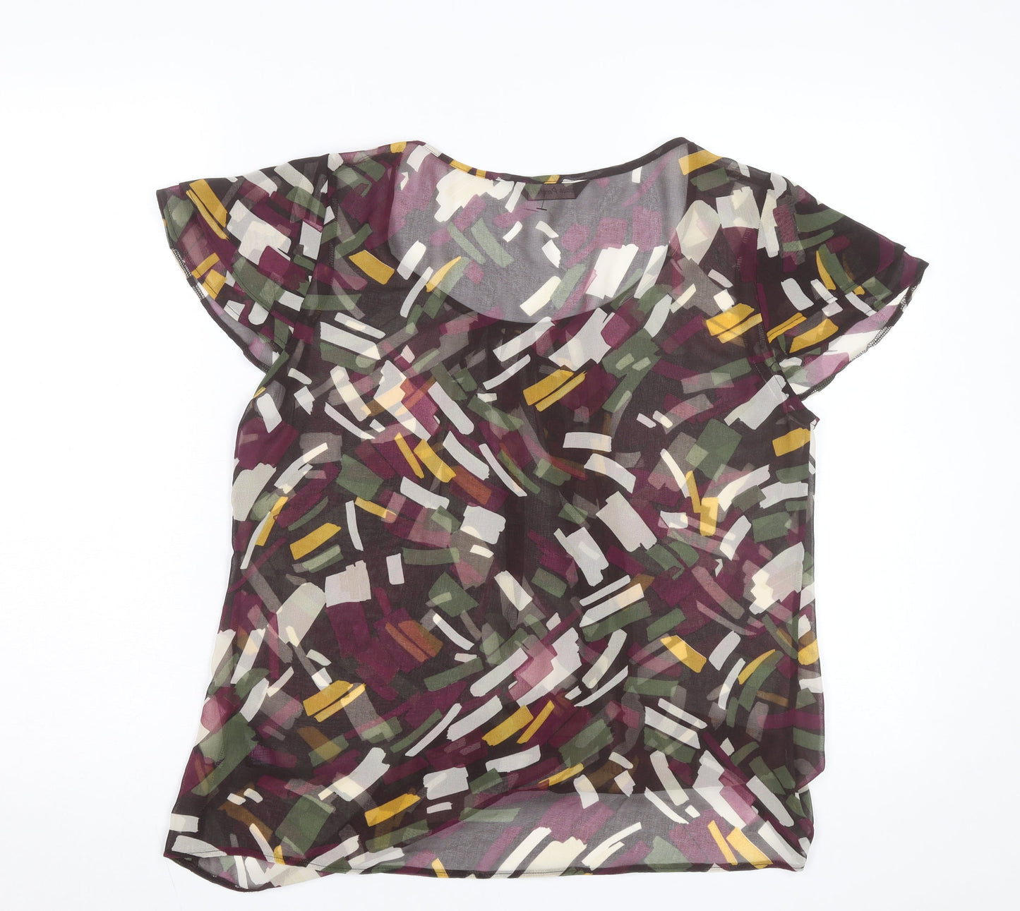 Marks and Spencer Women’s Multicoloured Chiffon Blouse Size 14