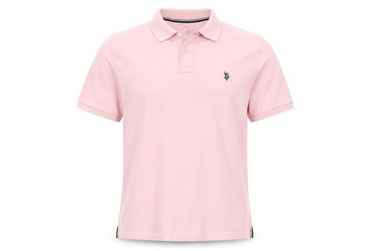 U.S. Polo Assn. Men’s Pink Regular Fit Cotton Polo Shirt L