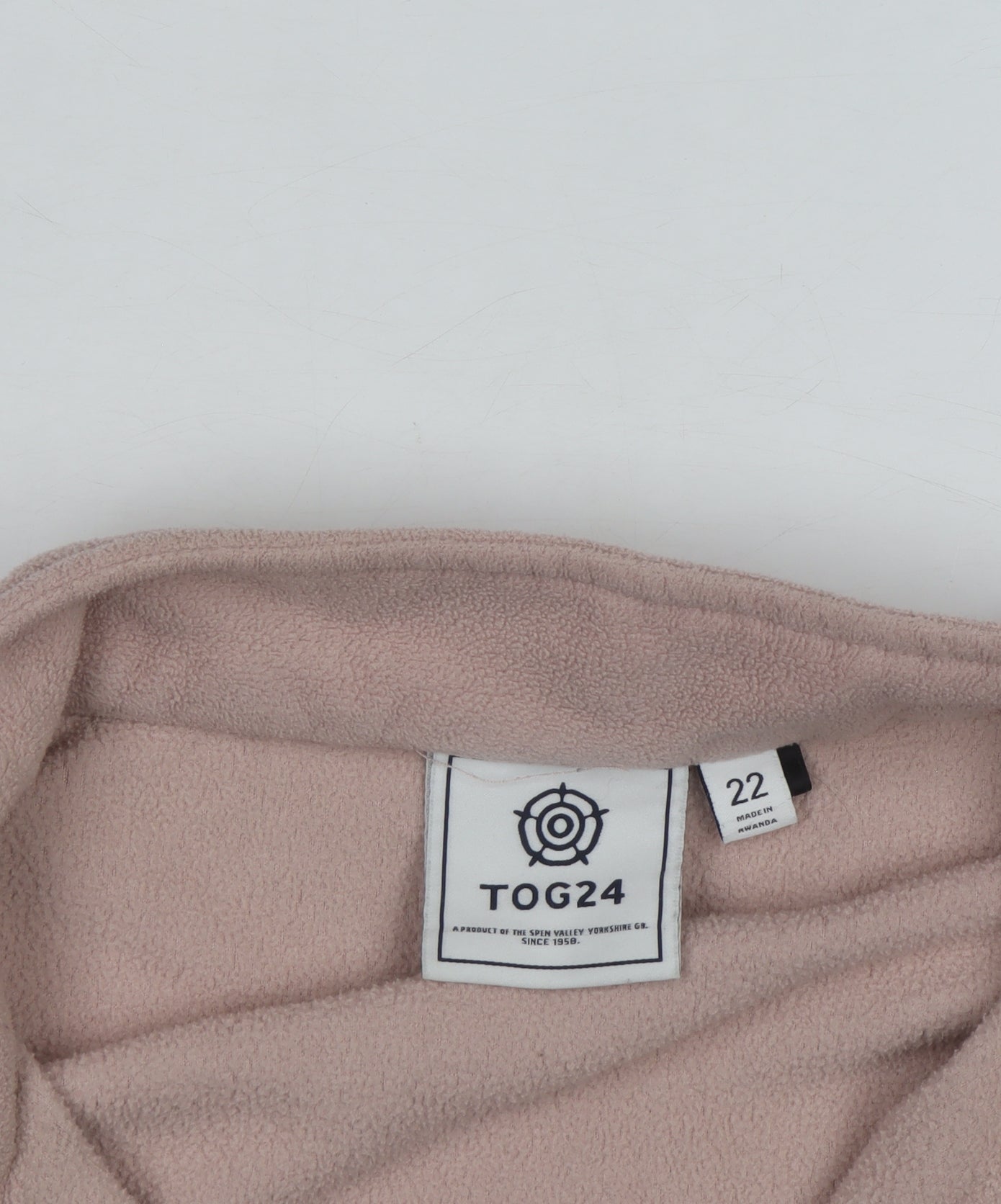 TOG24 Women’s Beige Fleece 1/4 Zip Pullover Sweatshirt Size 22