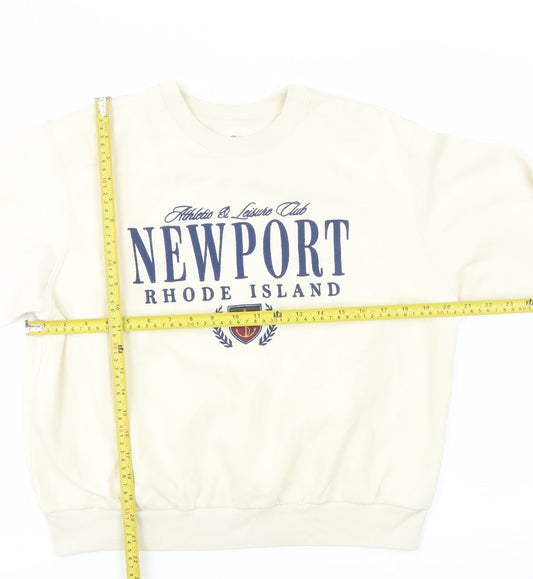 Hollister Womens Beige Newport Rhode Island Pullover Sweatshirt XS