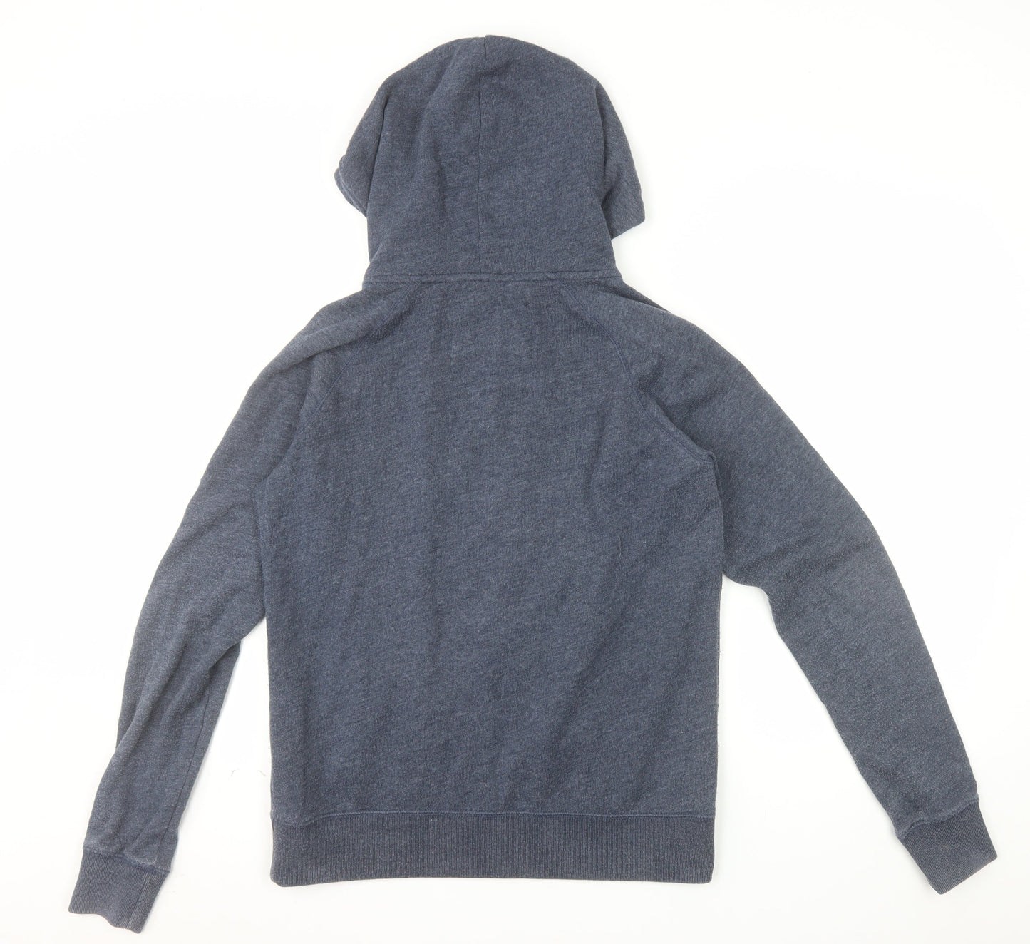 Jack Wills Womens Blue Full Zip Hoodie Size 12 Cotton Blend Casual