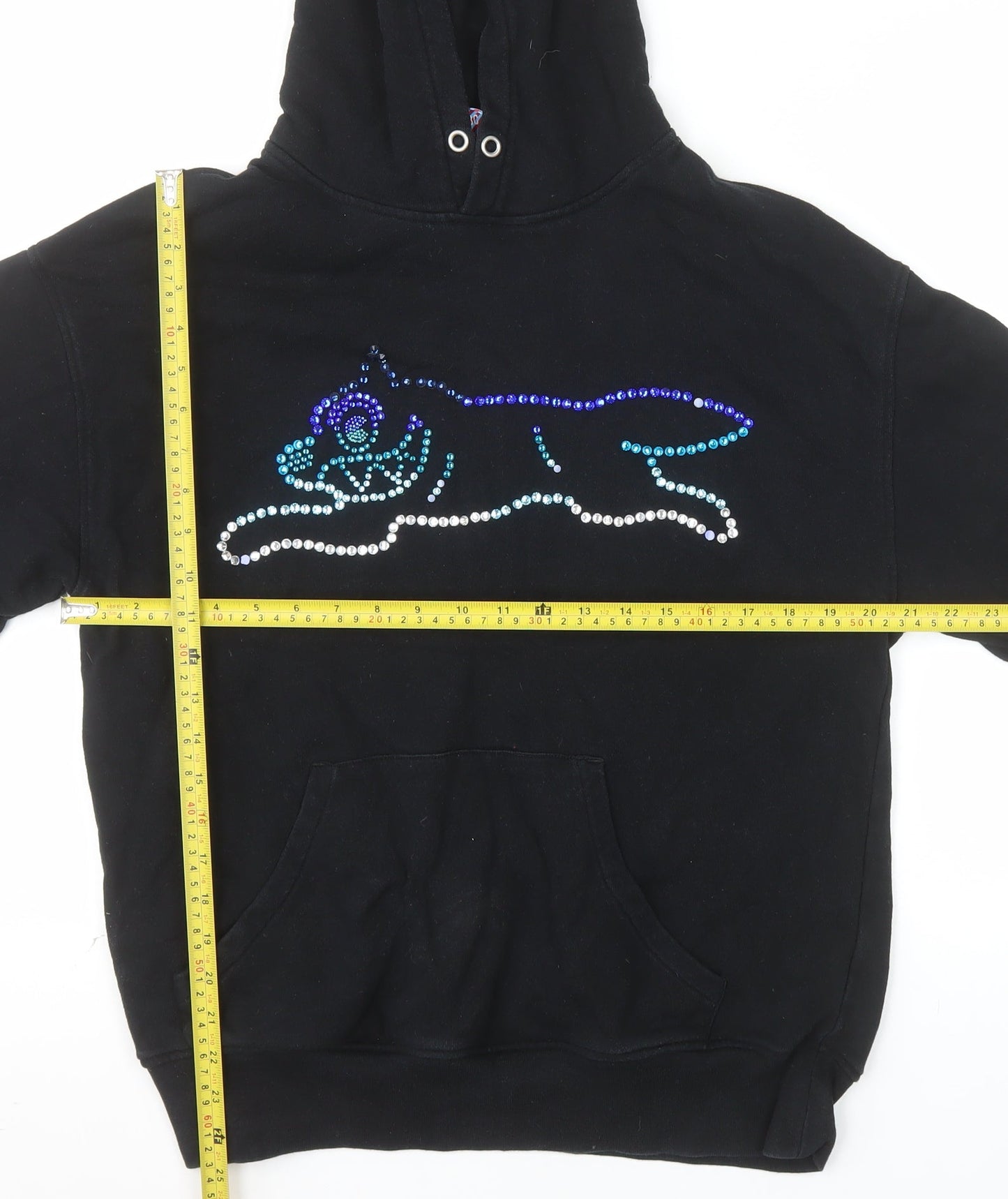 Icecream by Billionaire Boys Club Women Black M Pullover Hoodie Rhinestone Design