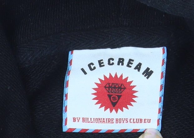 Icecream by Billionaire Boys Club Women Black M Pullover Hoodie Rhinestone Design