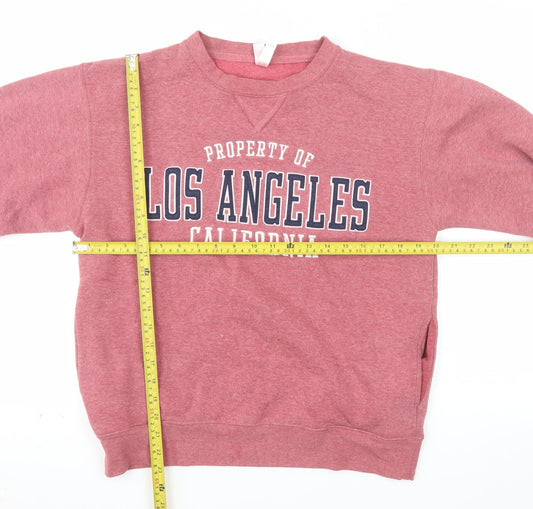 AC Sport Men's Red Los Angeles Crew Neck Sweatshirt Size S