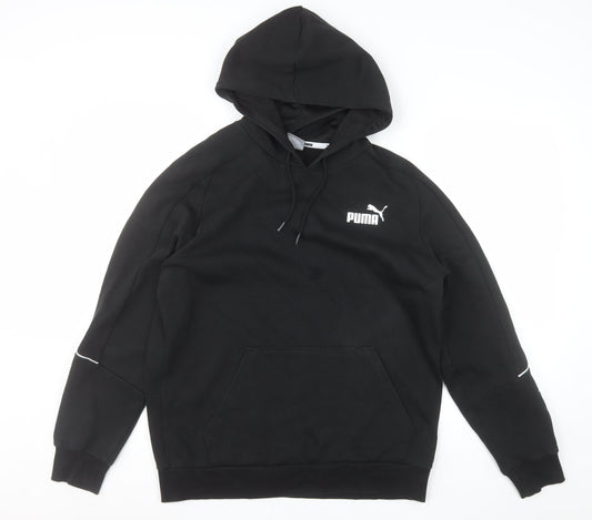 Puma Men's Black Pullover Hoodie M Regular Fit Sportswear