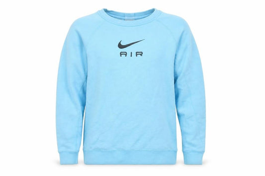 Nike Girls Blue Pullover Sweatshirt L 147-158cm Logo Graphic Fleece