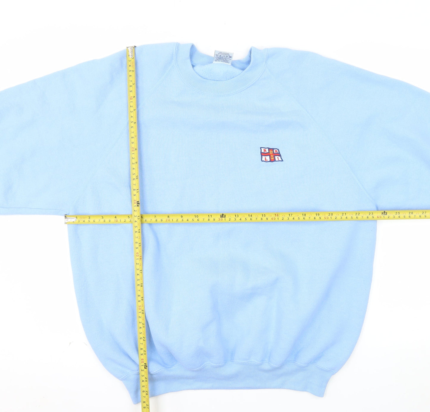 Lifeboats Men's Blue XL Crew Neck Pullover Sweatshirt