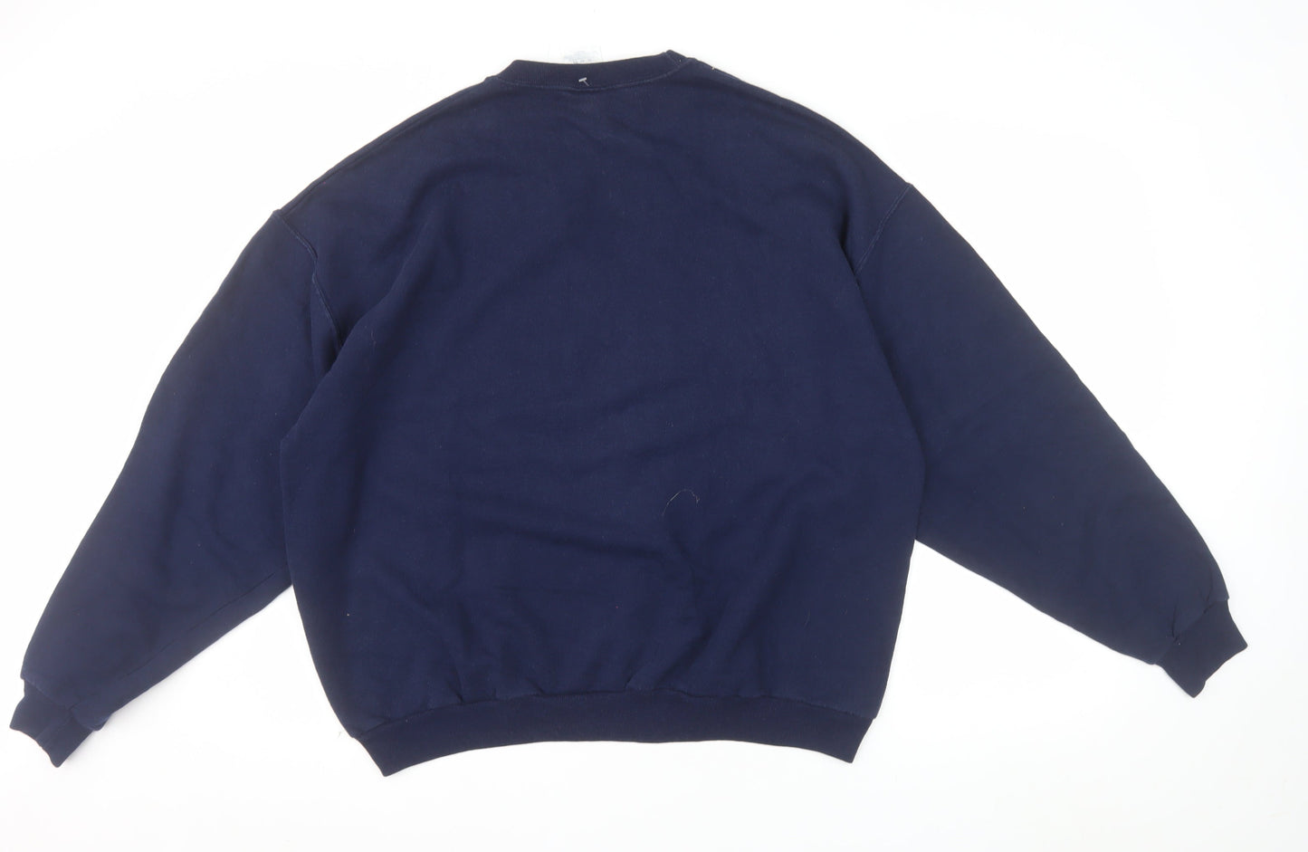 Jerzees Men's Blue XL Pullover Football USA Graphic Sweatshirt