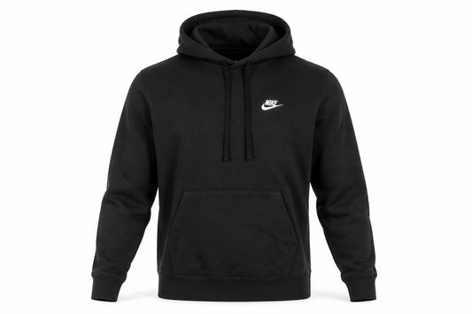 Nike Men's Black Pullover Hoodie Small Regular Fit Fleece Sportswear