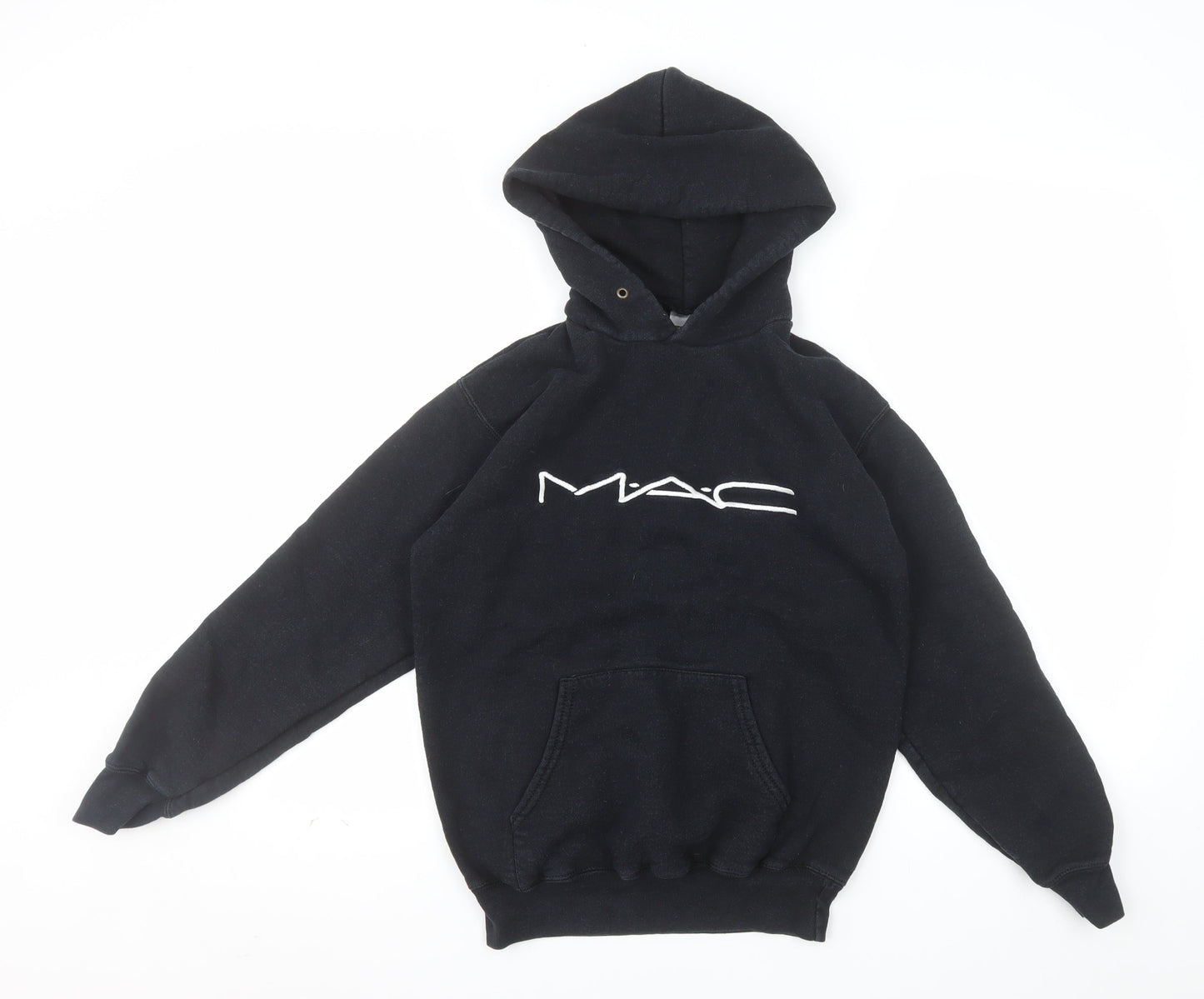 Fruit of the Loom Women’s Black MAC Logo Pullover Hoodie Size S