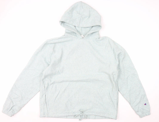Champion Men's Grey Pullover Hoodie Size L Reverse Weave Fleece