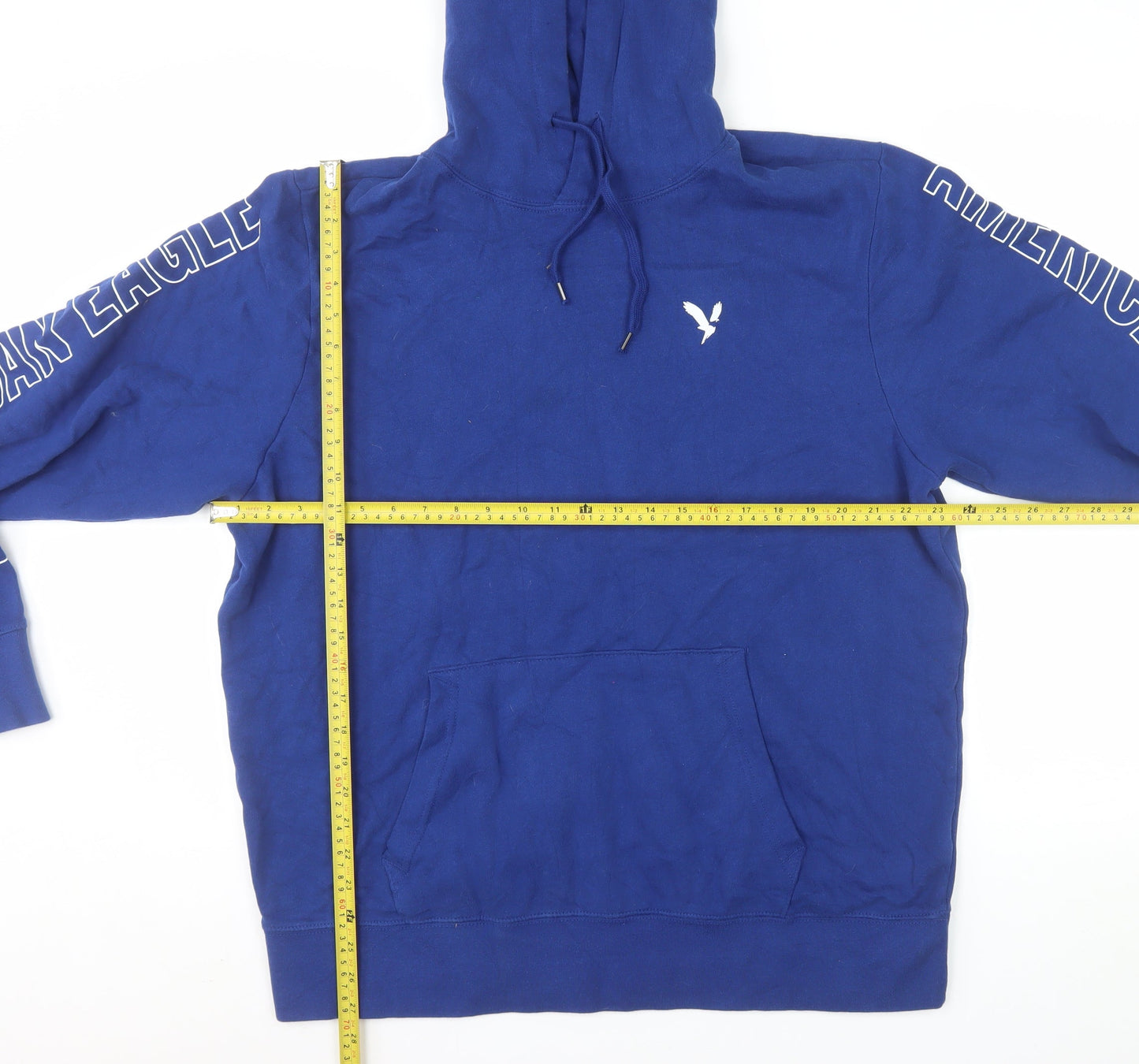 American Eagle Men's Blue XL Pullover Hoodie Super Soft Fleece