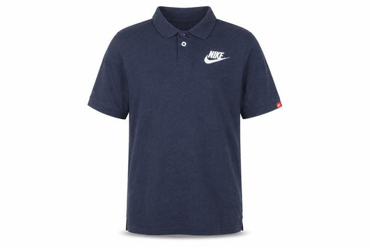 Nike Boys Blue XL Polo Shirt Short Sleeve Cotton Logo Sports Top