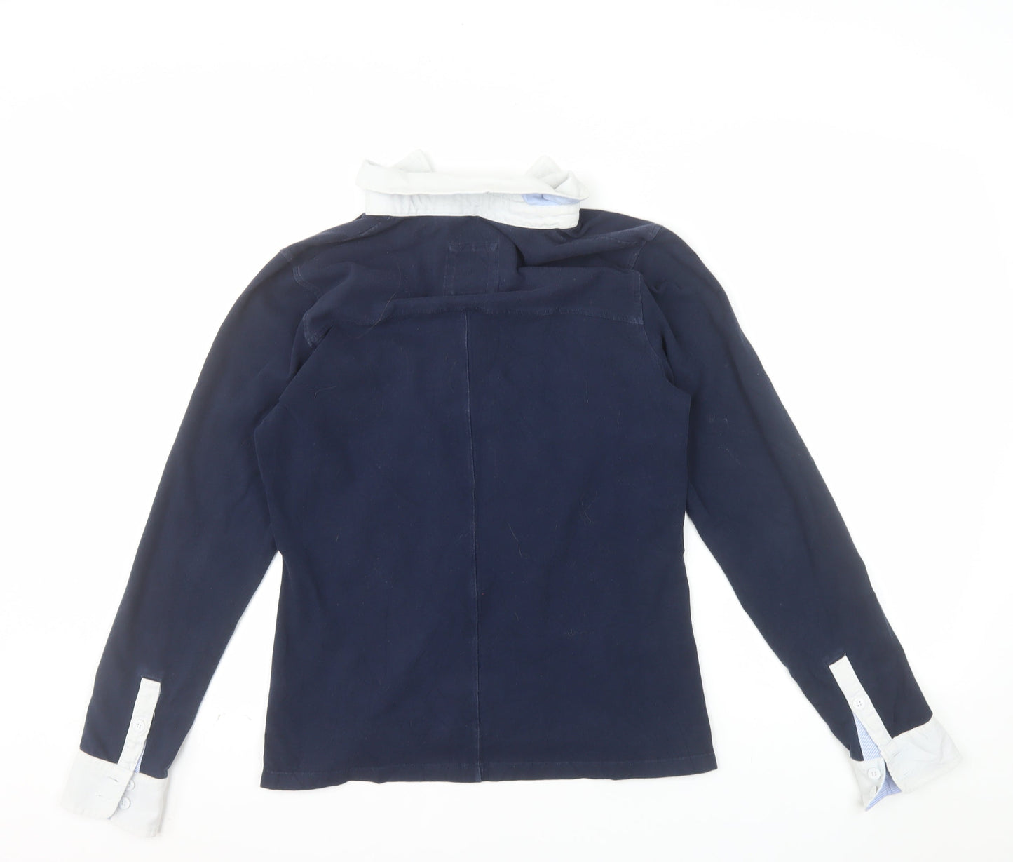 Crew Clothing Co. Women's Blue Long Sleeve Polo Shirt Size 12