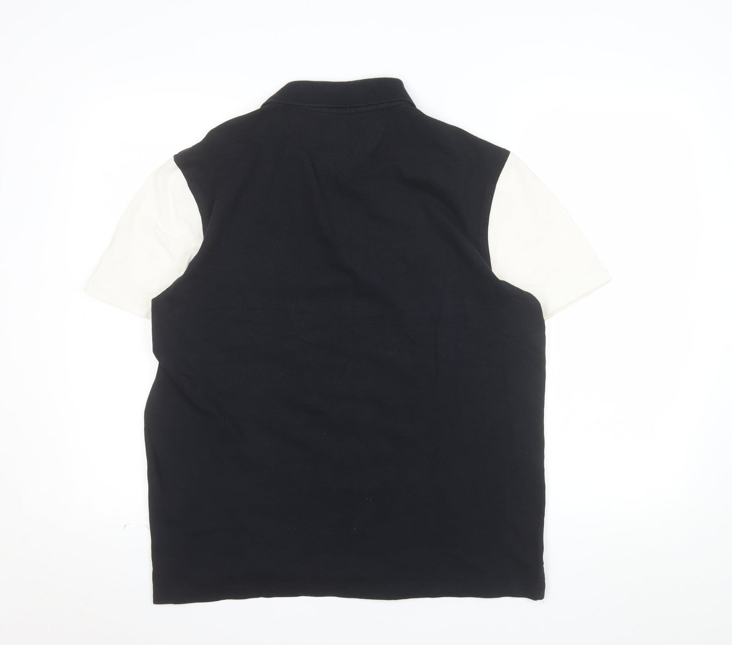 Hackett Golf Men's Black Polo Shirt L Embroidered Logo Cotton