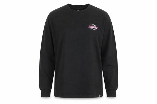 Dickies Womens Black Small Pullover Sweatshirt 100% Cotton Crew Neck