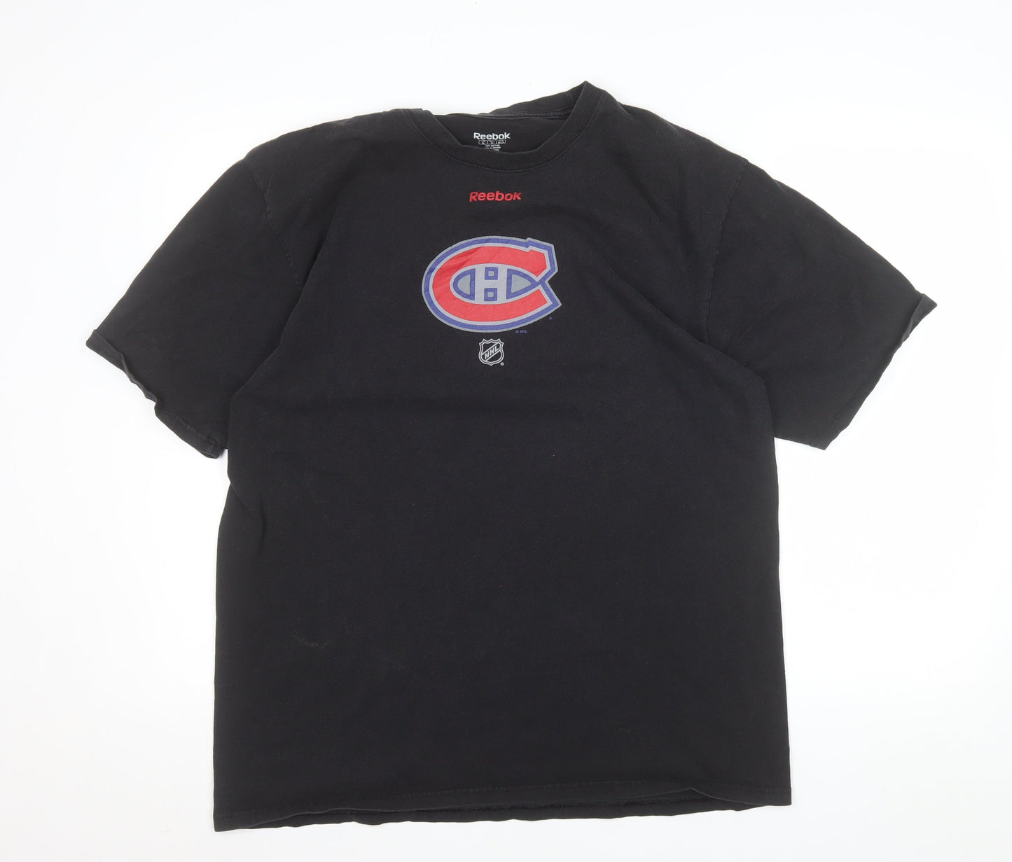 Reebok Men’s Black XL Sports Graphic Cotton T-Shirt
