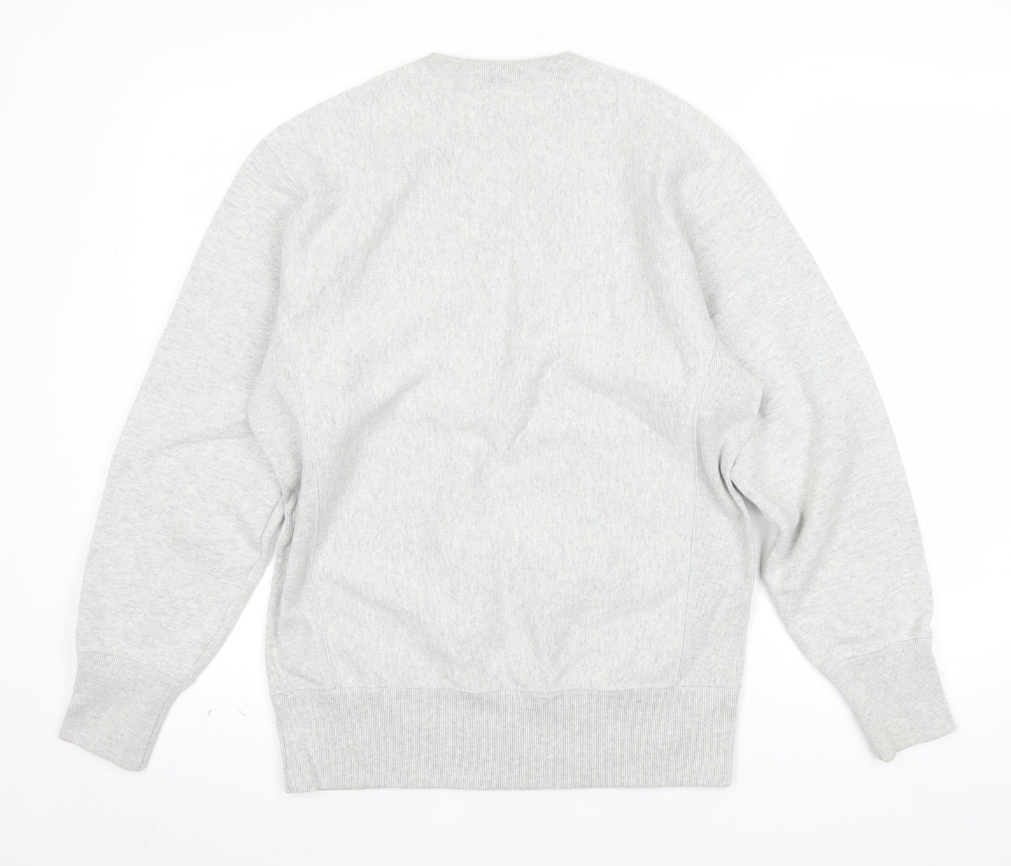 Champion Men's Grey Reverse Weave Crew Neck Sweatshirt Medium