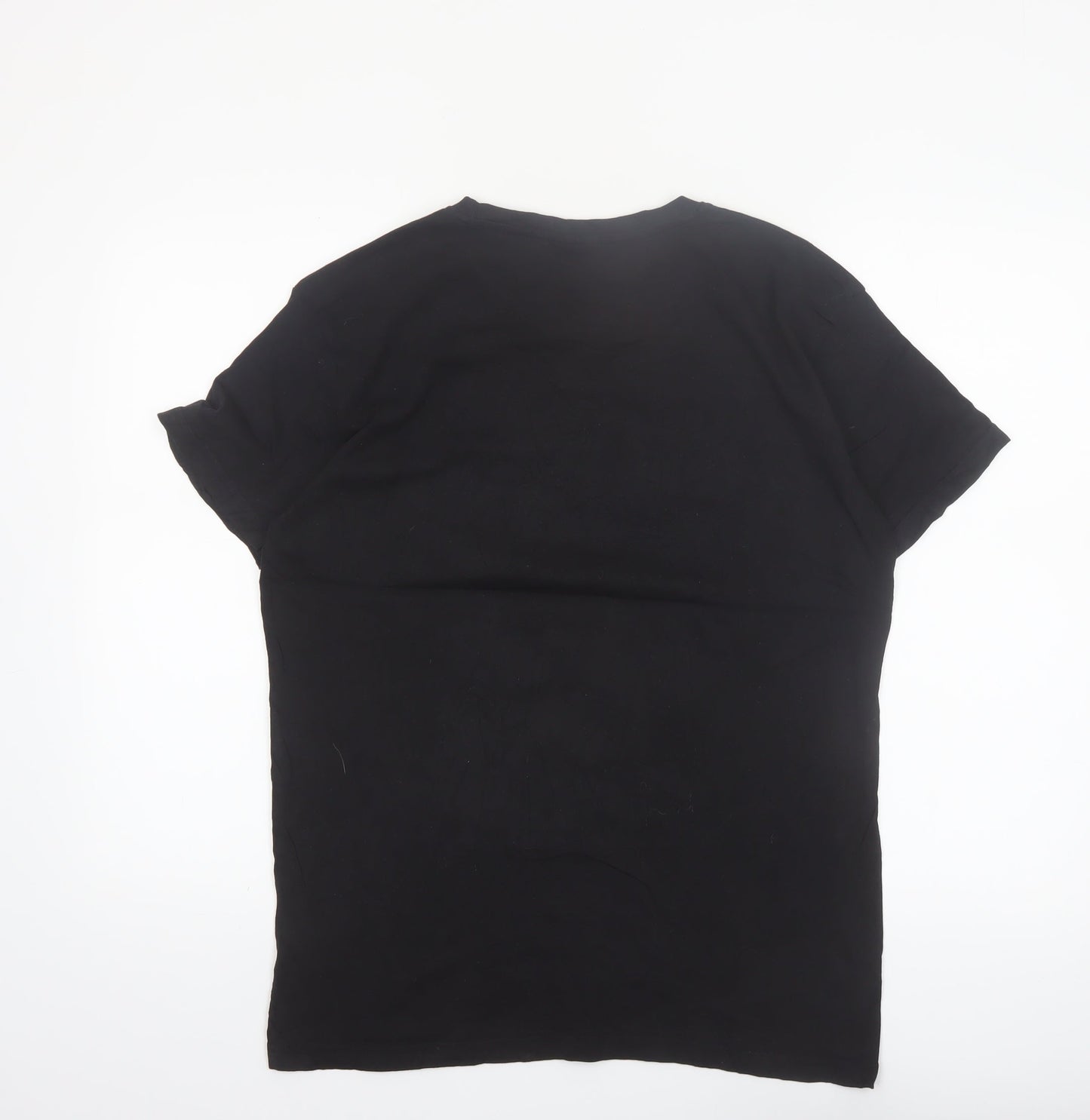 Peanuts Men's Black Snoopy Virtual Reality Graphic T-Shirt L