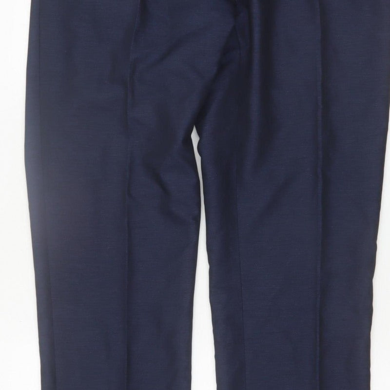 Additional view of Taylor & Wright Men's Blue 34L Dress Pants Formal Trousers