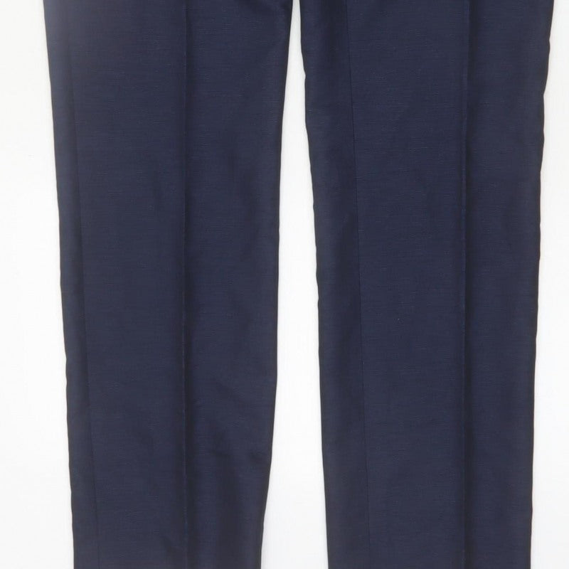 Additional view of Taylor & Wright Men's Blue 34L Dress Pants Formal Trousers