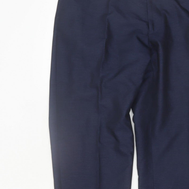Additional view of Taylor & Wright Men's Blue 34L Dress Pants Formal Trousers
