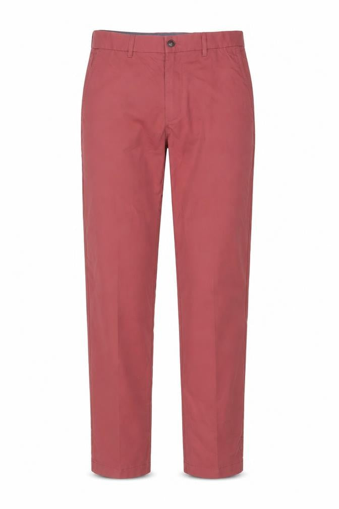 Marks & Spencer Blue Harbour Men's Red Chino Trousers 30x33 Regular Fit