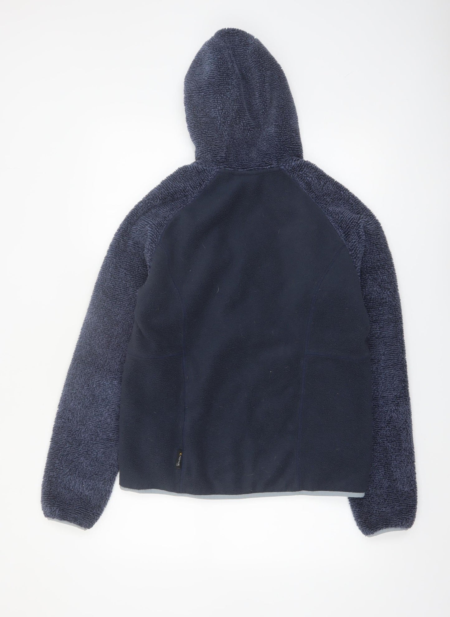 Jack Wolfskin Women's Navy Hooded Full Zip Fleece Hoodie Size 14/16