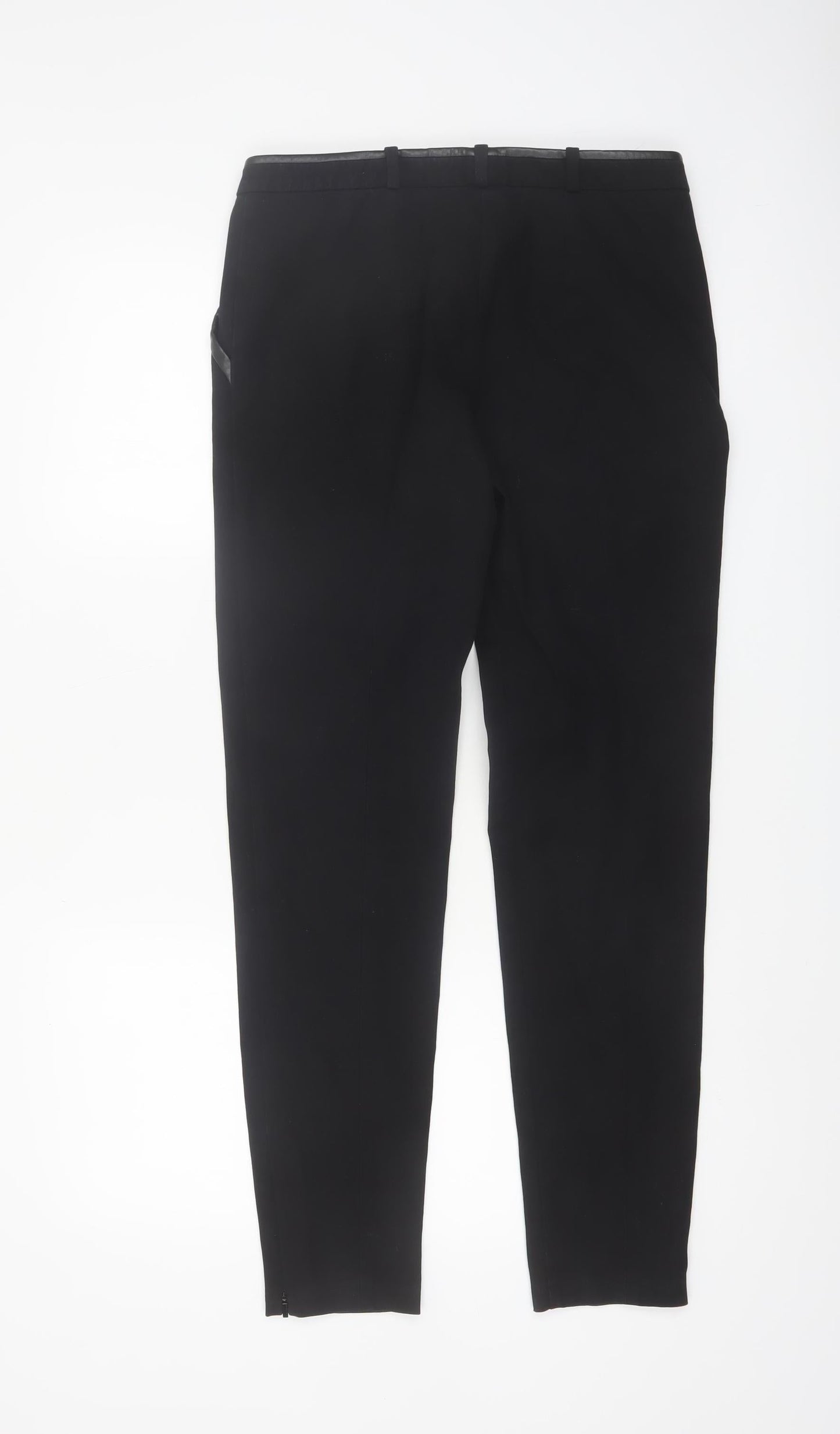BOSS Women's Black Size 8 Slim Fit Tailored Trousers