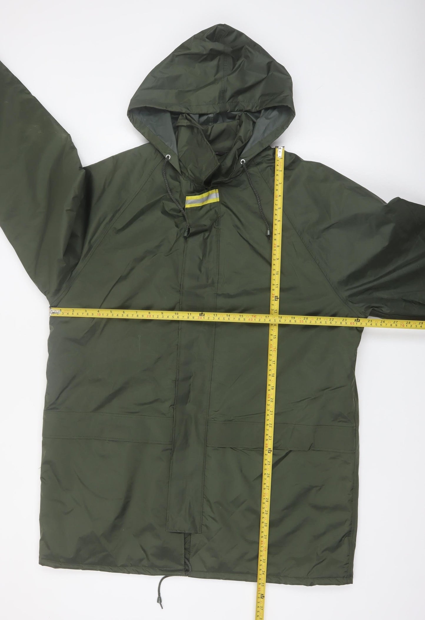 Marks and Spencer Men's Green L Hooded Waterproof Rain Coat Jacket