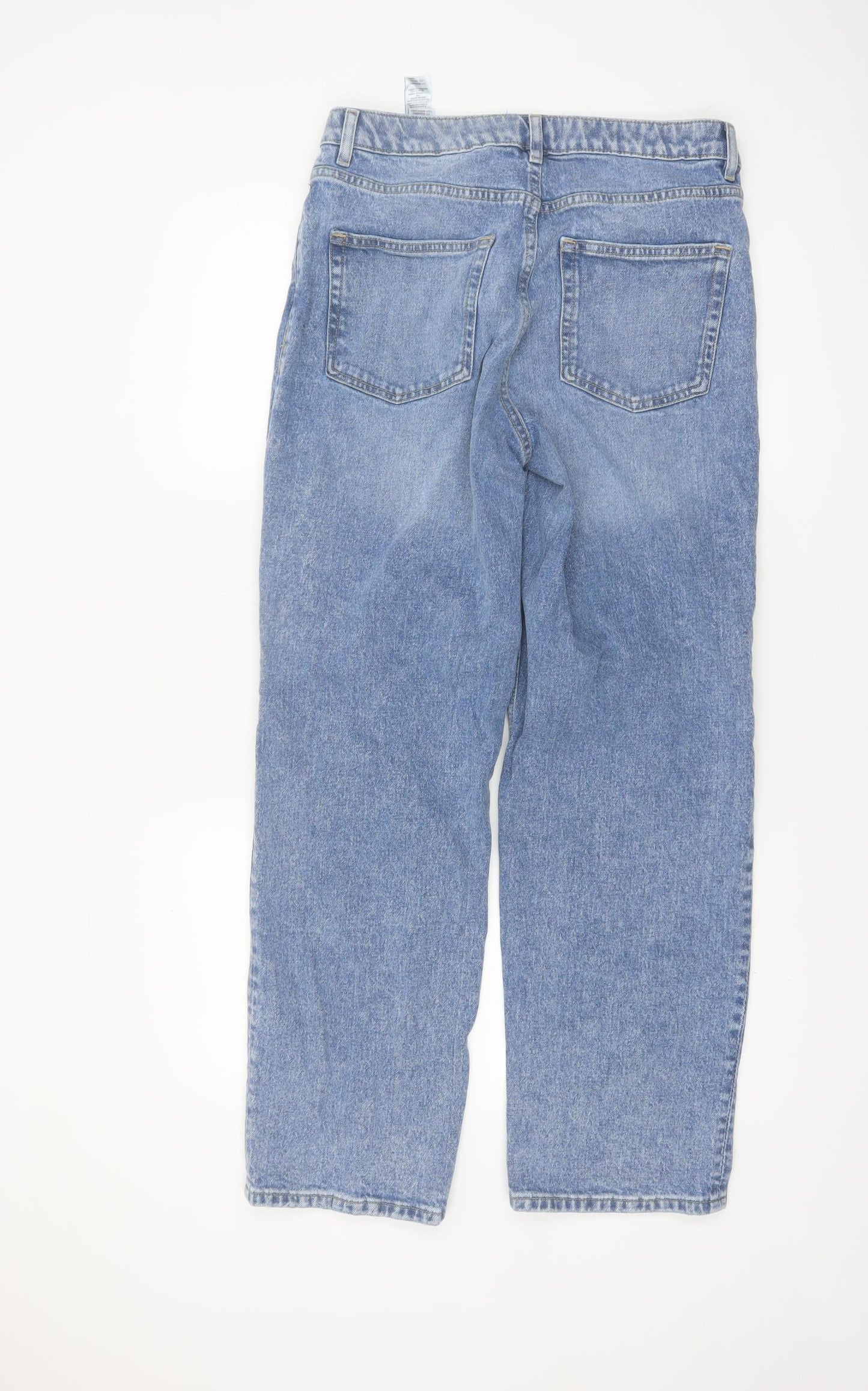 Marks and Spencer Women Blue Straight Leg Jeans Size 12 Regular