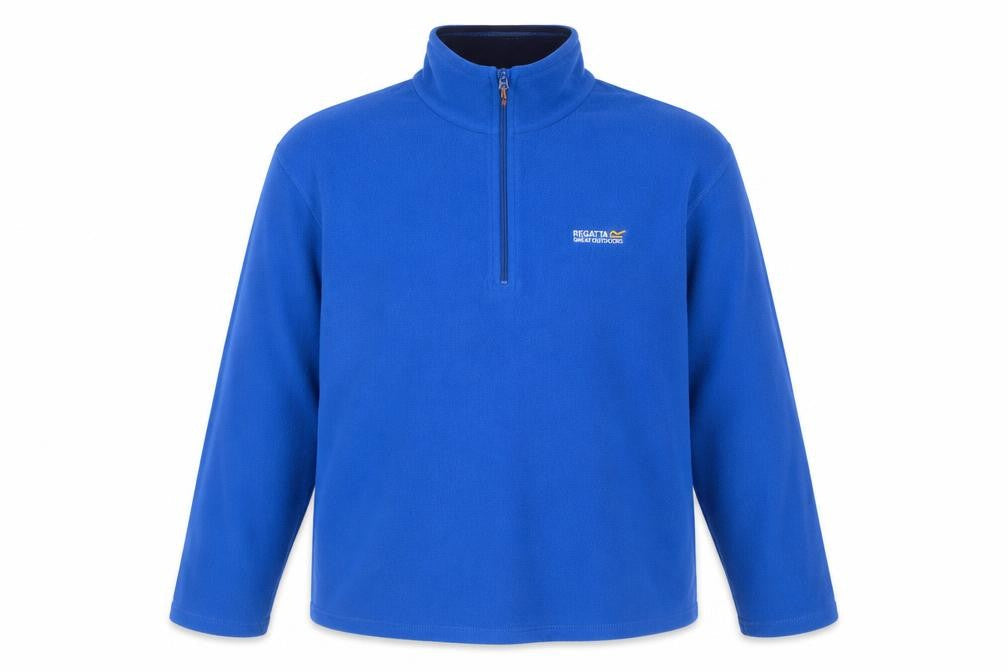 Regatta Mens Blue 1/4 Zip Fleece Sweatshirt 2XL Outdoor Pullover