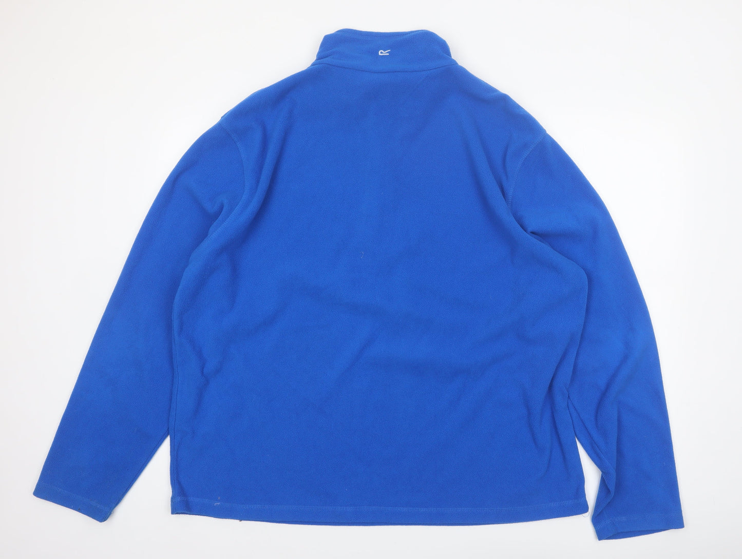 Regatta Mens Blue 1/4 Zip Fleece Sweatshirt 2XL Outdoor Pullover