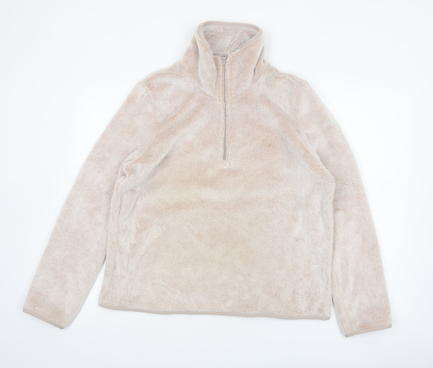 Equestrian Women’s Beige Fleece Pullover Sweatshirt Size 16/18