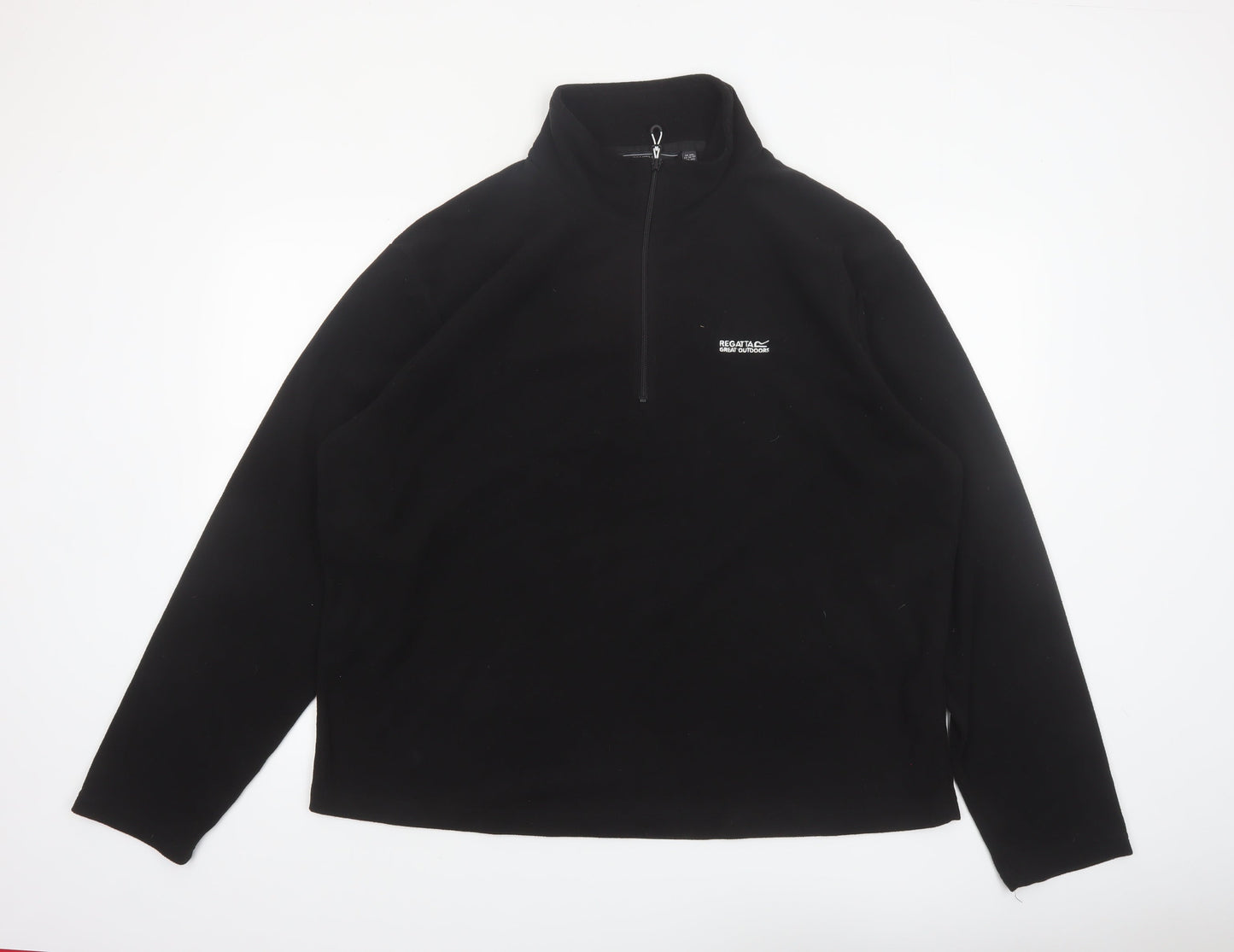 Regatta Men's Black 2XL Fleece 1/4 Zip Pullover Sweatshirt