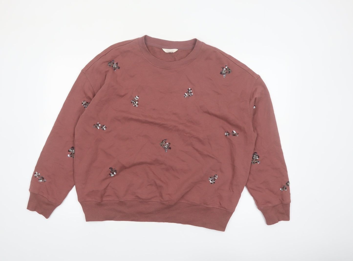 Marks and Spencer Per Una Women’s Pink Embellished Pullover Sweatshirt M