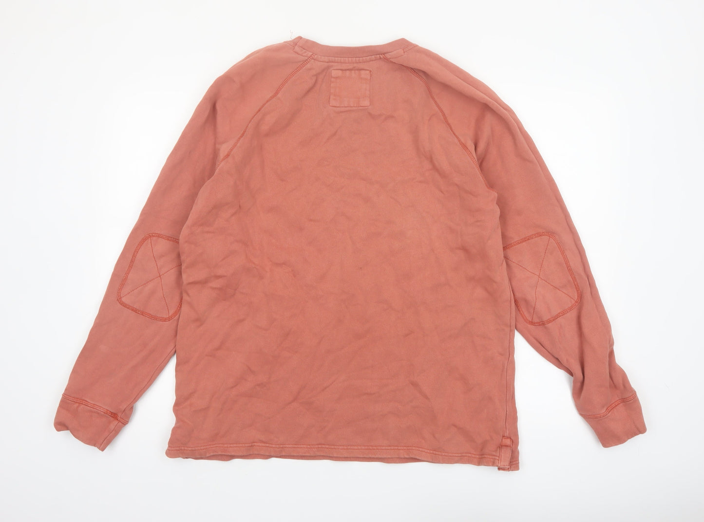 Fat Face Men’s Brown Cotton Crew Neck Long Sleeve Pullover Sweatshirt L