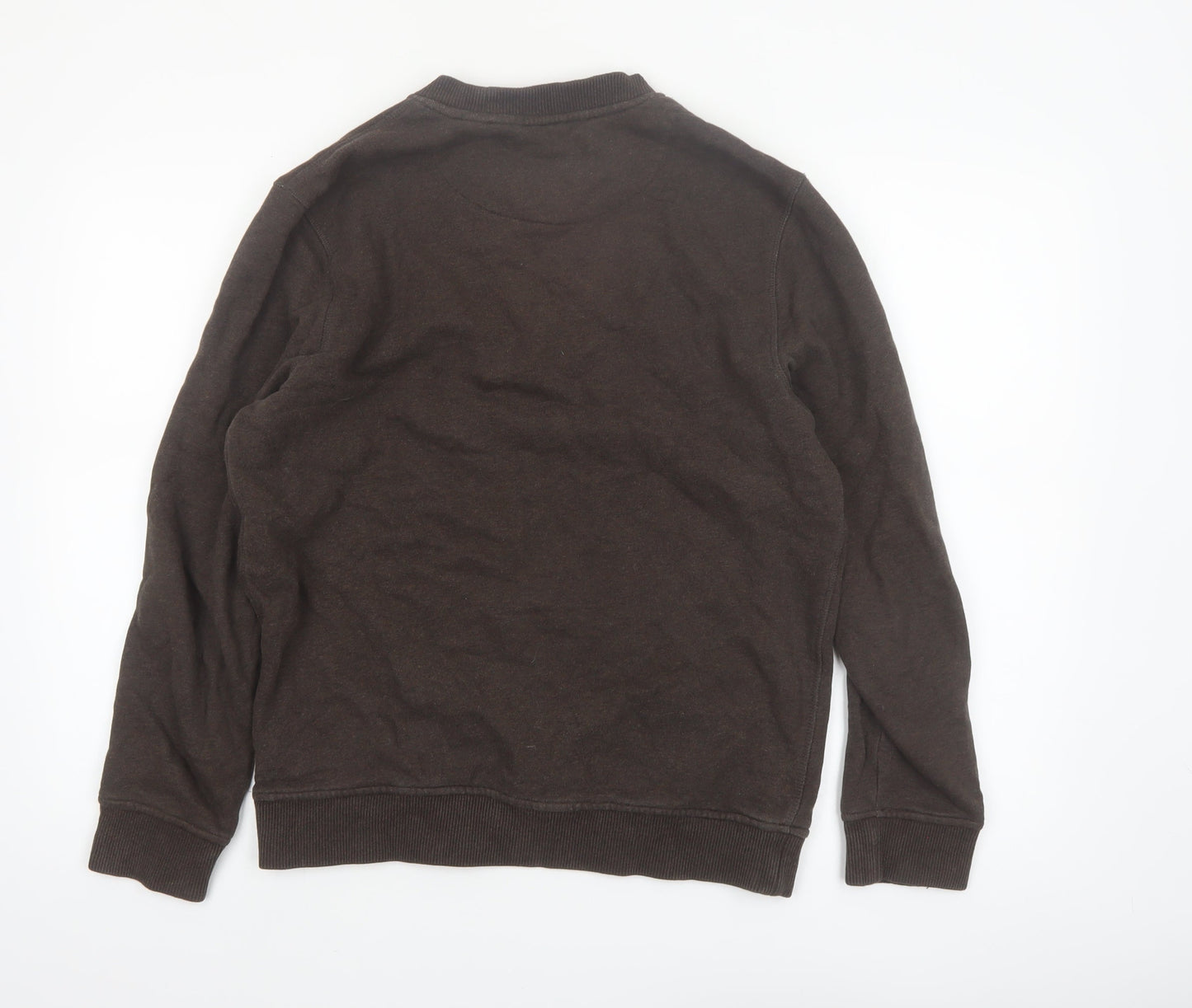 Melka Men's Brown Crew Neck Pullover Sweatshirt Size S