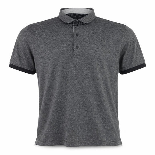 Zara Man Grey Short Sleeve Polo Shirt XL Cotton Blend