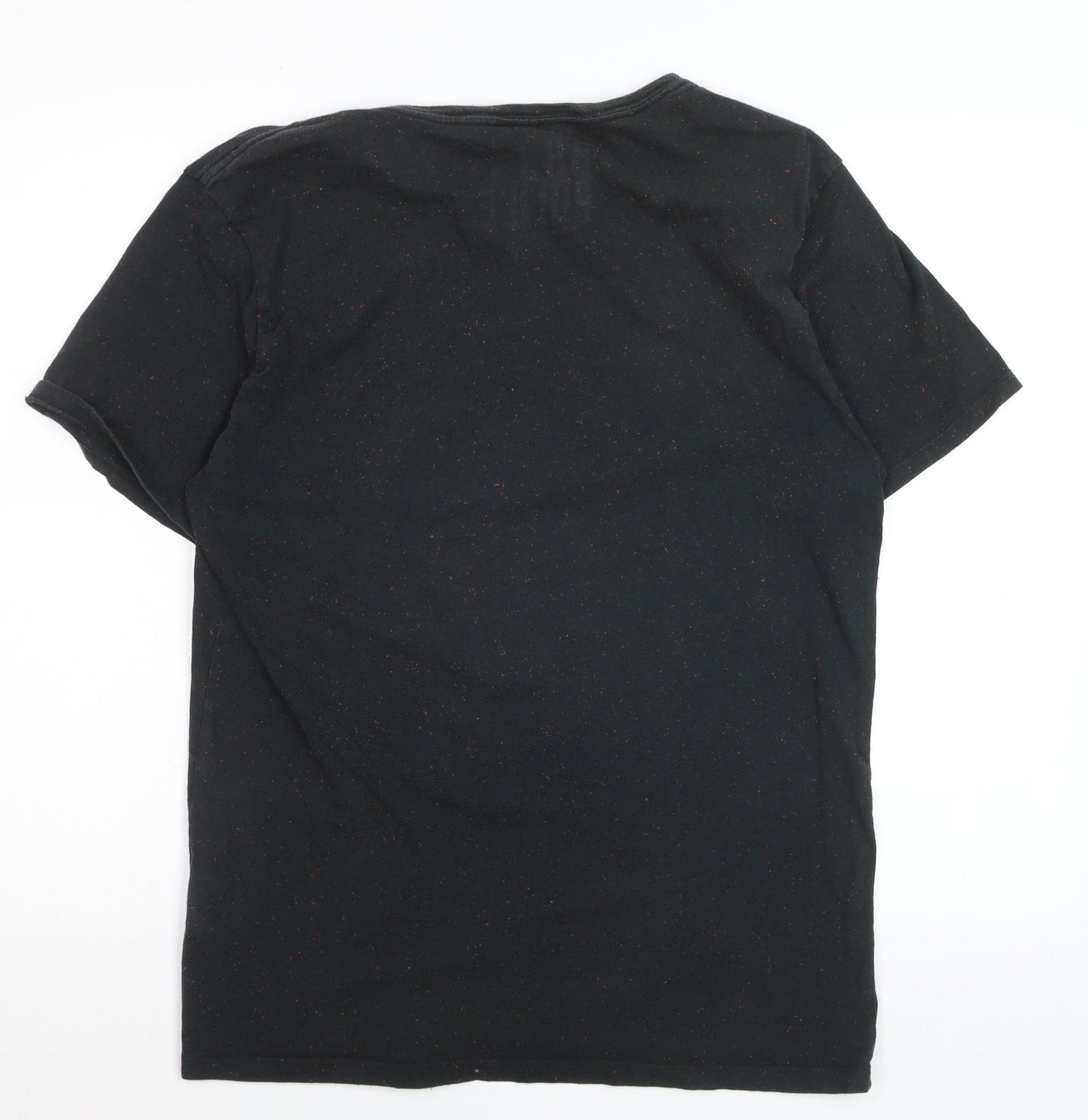883 Police Men's Black Short Sleeve Crew Neck Logo T-Shirt L