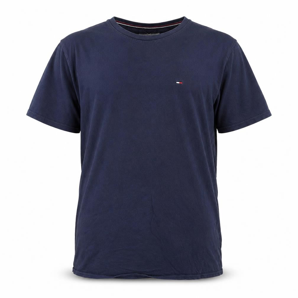 Tommy Jeans Men's Navy Blue XL Regular Fit Cotton T-Shirt