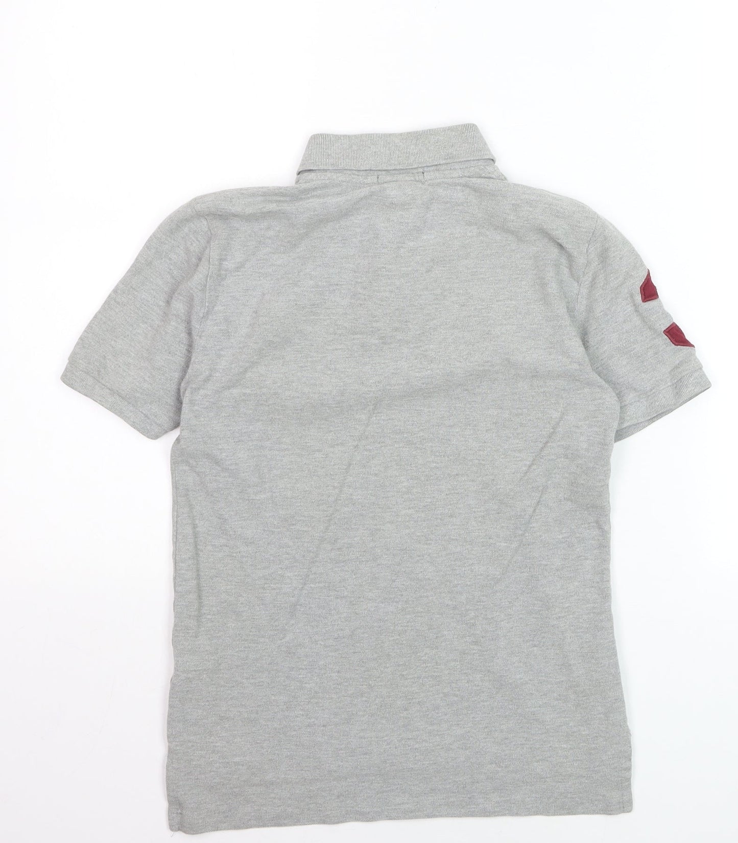 Ralph Lauren Boys Grey Polo Short Sleeve Shirt Size 10-12 Years
