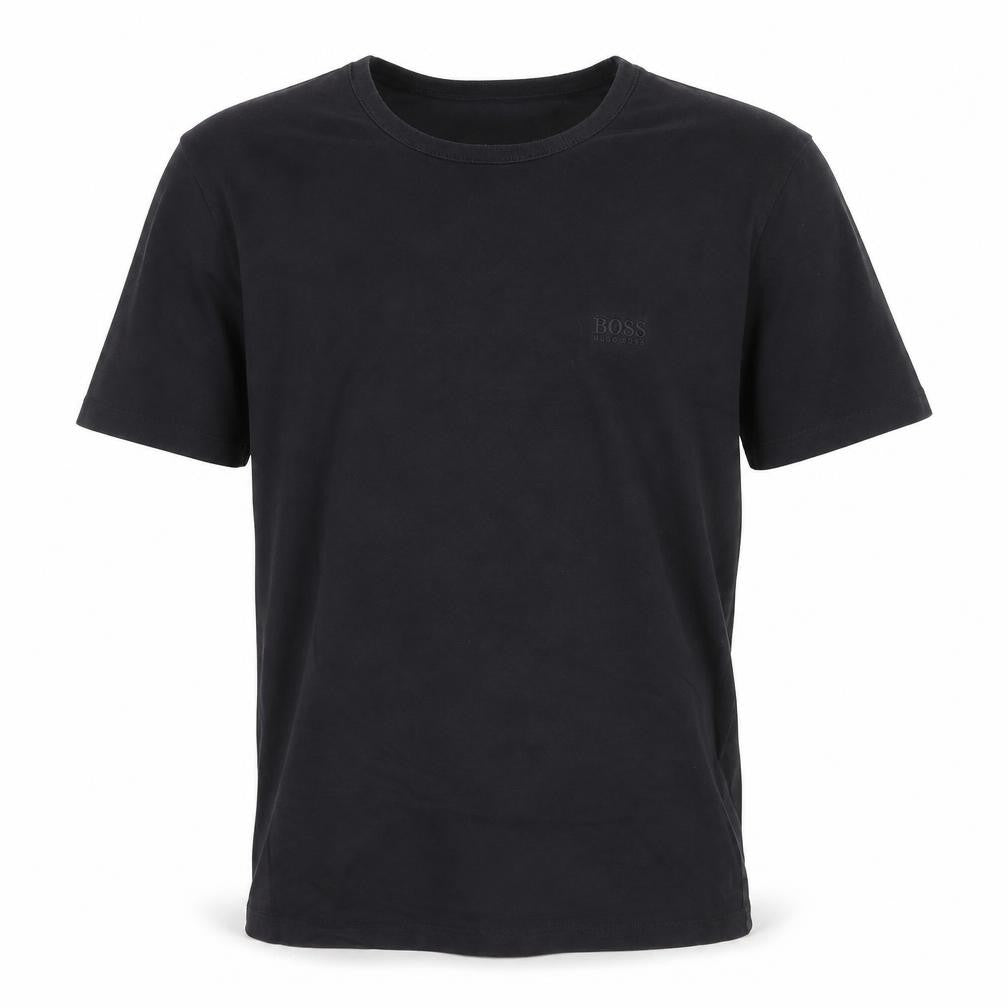 Hugo Boss Men's Black Cotton Crew Neck Short Sleeve T-Shirt M